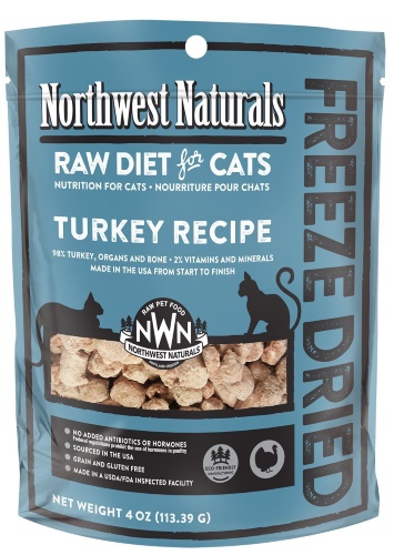 Northwest Naturals Turkey Freeze Dried Raw Diet for Cats