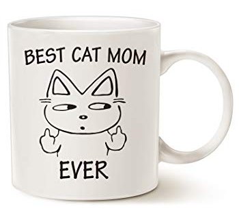 Funny Cat Mom Coffee Mug for Cat Lovers