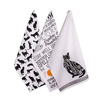 Set of 3 Cat Dish Towels