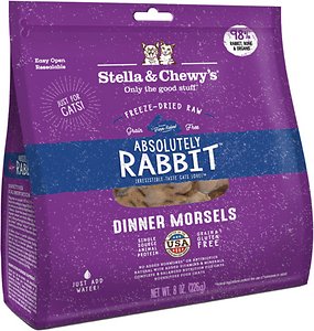 Stella & Chewy’s Absolutely Rabbit Dinner Morsels Freeze-Dried Raw Cat Food