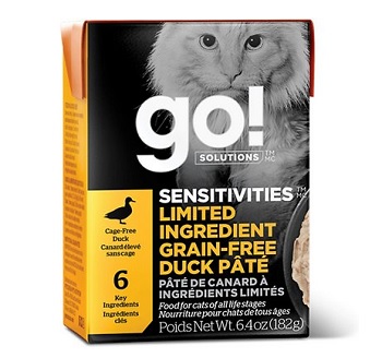 Go! Solutions Sensitivities Limited Ingredient Grain-Free Duck Pate 