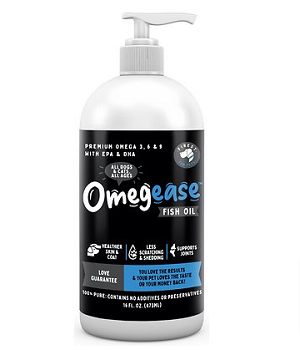 Finest for Pets Omegaease Omega-Rich Fish Oil Dog & Cat Supplement