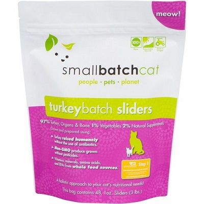 Smallbatch Pets Turkeybatch Sliders Raw Frozen Patties