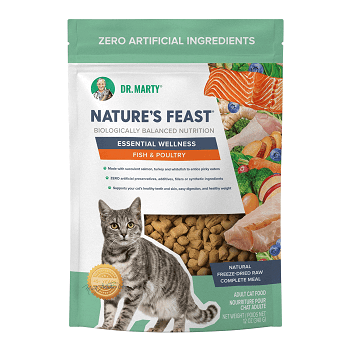 Dr. Marty Nature’s Feast Premium Freeze-Dried Raw Cat Food