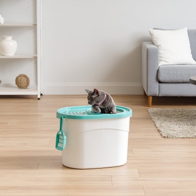 IRIS Top Entry Cat Litter Box