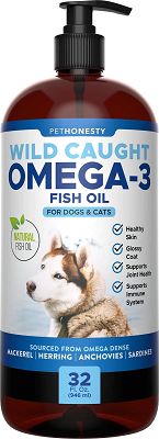 PetHonesty Omega-3 Fish Oil Supplement for Dogs & Cats