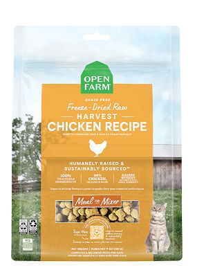 Open Farm Harvest Chicken Freeze-Dried Raw Cat Food