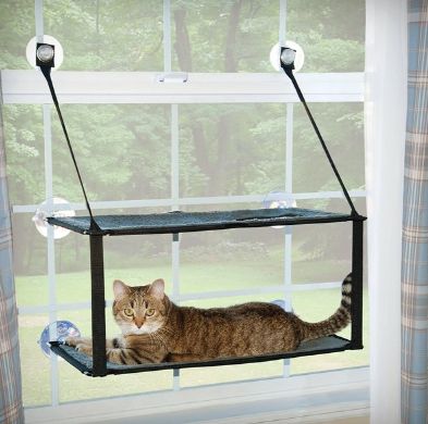 K&H Pet Products EZ Mount Double Stack Kitty Sill Cat Window Perch