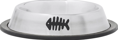 Frisco Fish Print Non-Skid Stainless Steel Dish